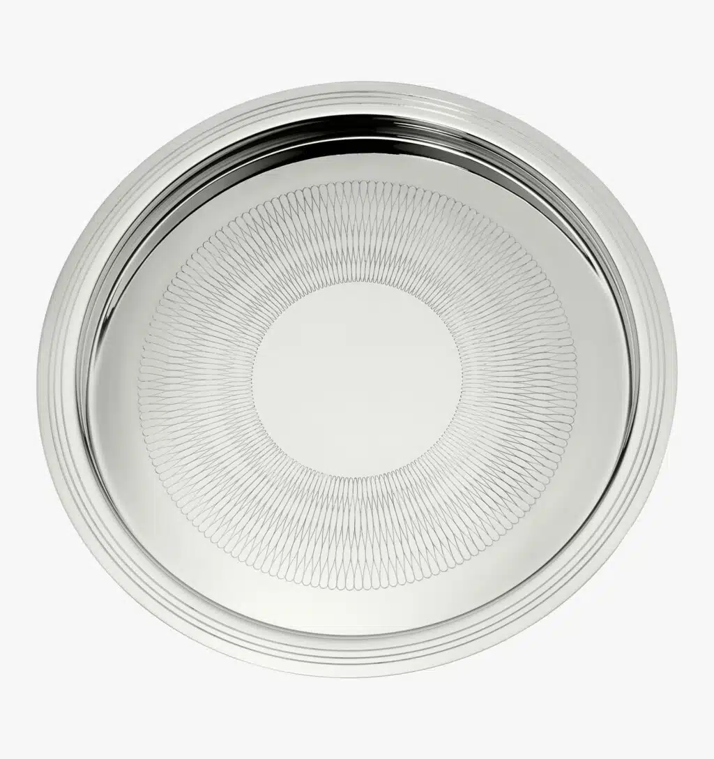 Round tray from Pour le champagne collection